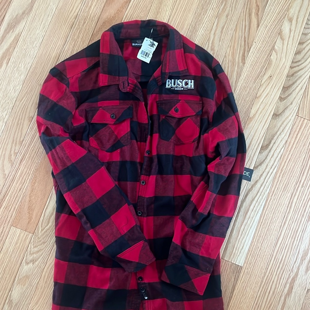 NWT Busch Beer Flannel